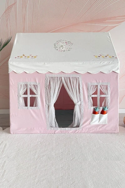Kids Play House Rabbit Patterned Play Tent Playground - MINIDEN (1)