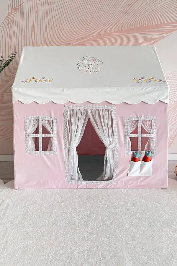 Kids Play House Rabbit Patterned Play Tent Playground - 2