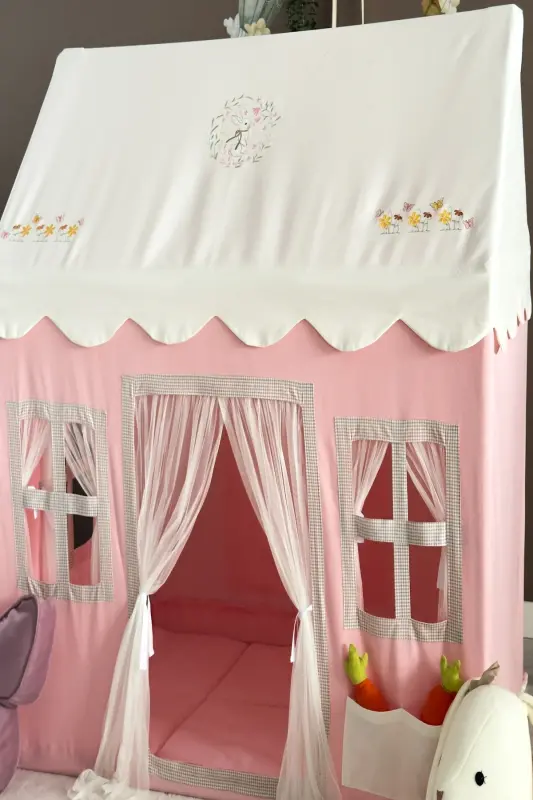 Kids Play House Rabbit Patterned Play Tent Playground - 4