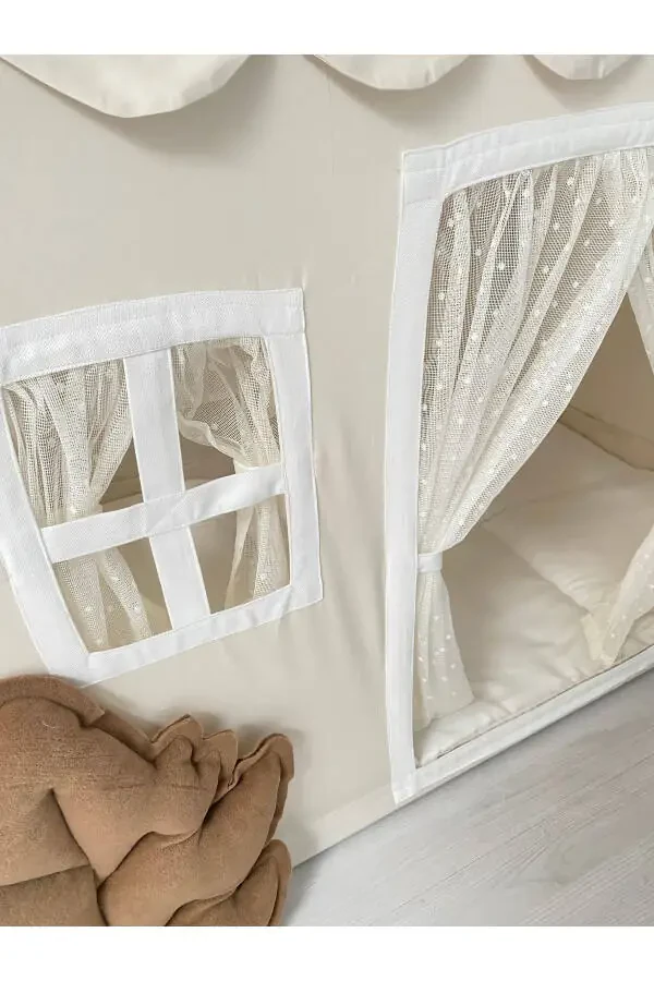 Kids Play Tent Cream Colored Play Area - 4