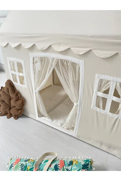 Kids Play Tent Cream Colored Play Area - 5