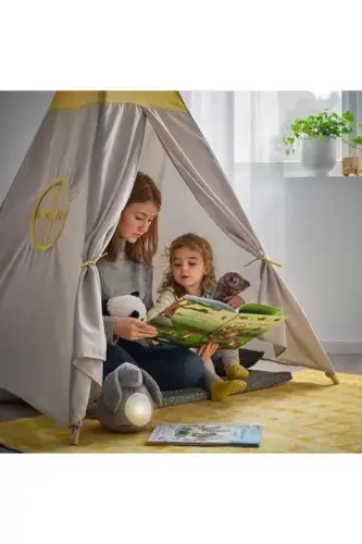 Kids Play Tent Meridyendukkan Grey-Yellow 164 Cm Foldable Tent Play House - 3