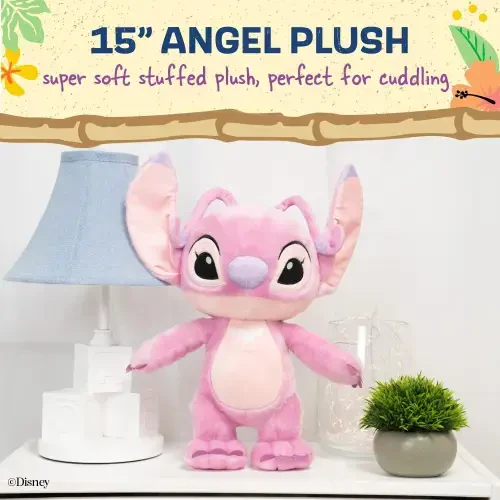 Kids Preferred Disney Angel Stitch Stuffed Animals and Plush Toys, Pink - 4