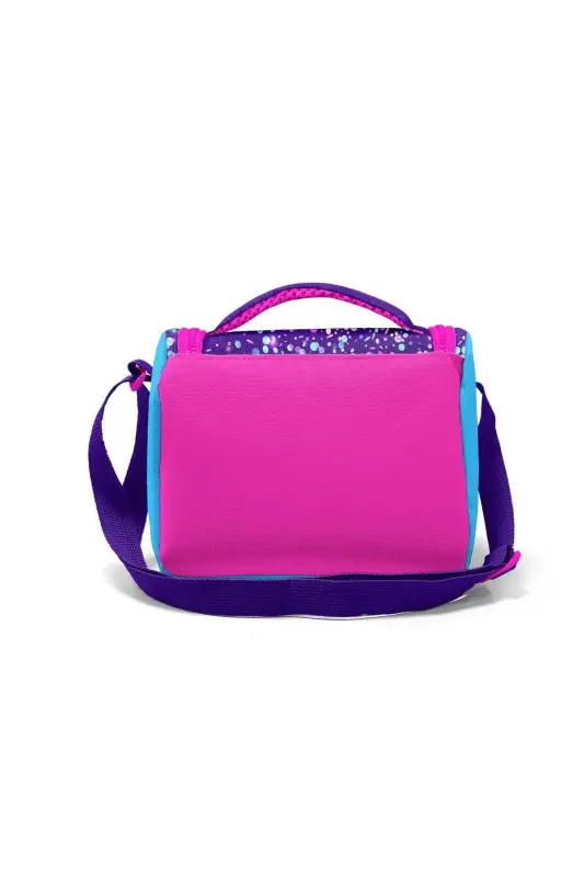 Kids Purple Blue Pink Heart Patterned 3-Piece School Bag Set SET0123740-Pink Purple Blue - 6