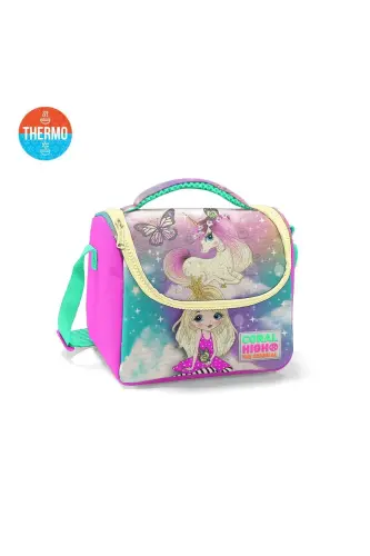Kids Pushti Suv Yashil Unicornli Qiz Desenli 3’lü Maktab Sumkasi Seti SET0123733-Suv Yashil Sariq - 5