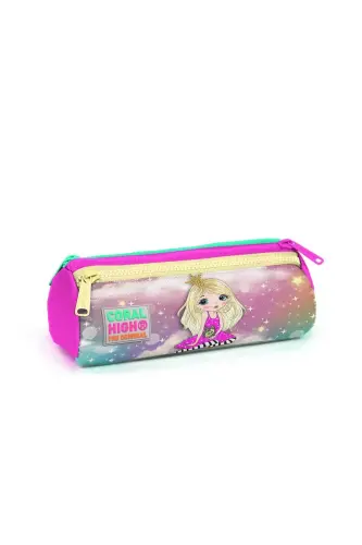 Kids Pushti Suv Yashil Unicornli Qiz Desenli 3’lü Maktab Sumkasi Seti SET0123733-Suv Yashil Sariq - 6