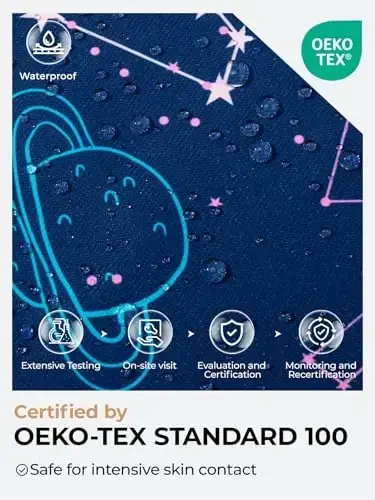 Kids Rain Jacket Waterproof Raincoat Mesh Lined Coat with Removable Hood for Boys Girls - 4