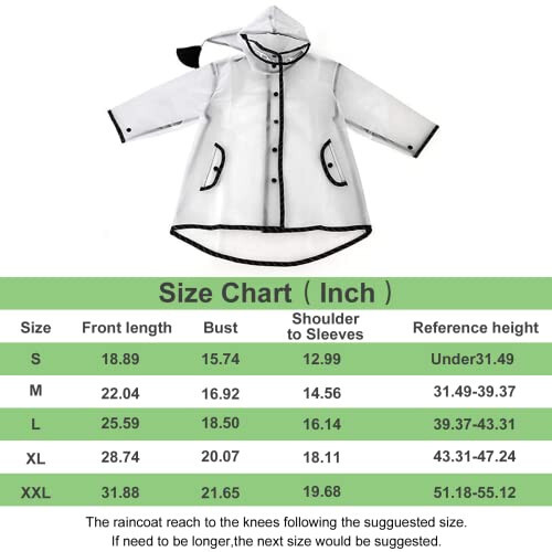 Kids Raincoat EVA Rain Poncho,Portable Hooded Poncho Jacket Rain Coat for Boys Girls Children - 2