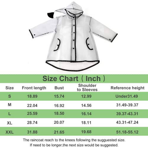 Kids Raincoat EVA Rain Poncho,Portable Hooded Poncho Jacket Rain Coat for Boys Girls Children - 2