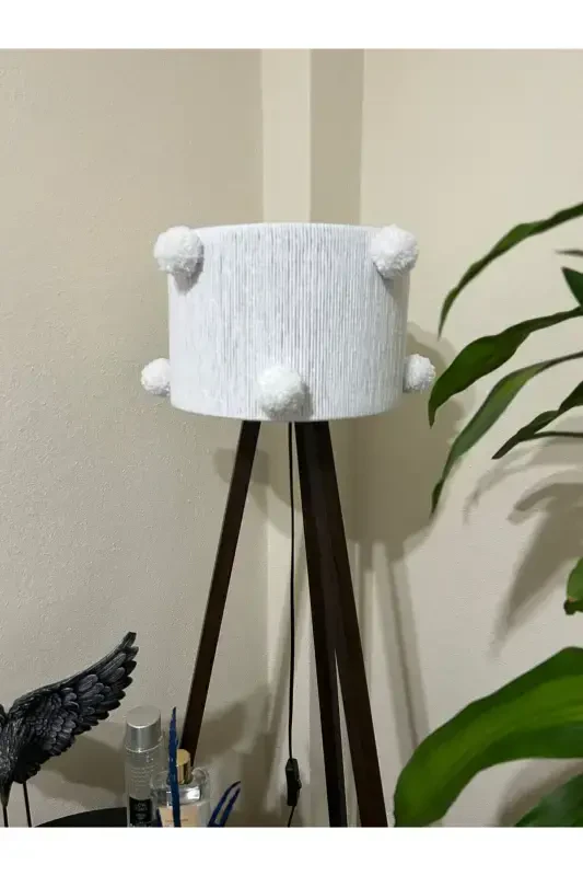 Kids Room Baby House Lamp Shade (FOOT IS NOT INCLUDED) -Customizable-White - TASARI SANATI