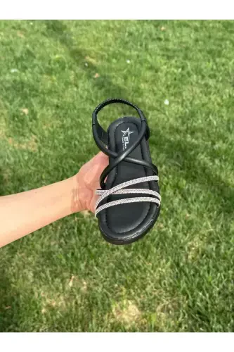 Kids Sandals, Baby Sandals, Wedding Shoes Non-slip Summer Children's Shoes-Gray - 1