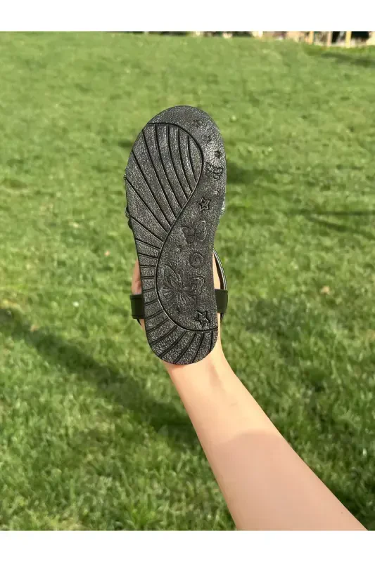 Kids Sandals, Baby Sandals, Wedding Shoes, Non-Slip Summer Stylish Kids Shoes-Metallic - 3