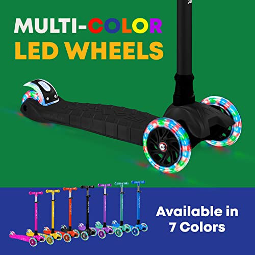 Kids Scooter – Children and Toddler 3 Wheel Kick Scooter – LED Wheel Lights Illuminate When Rolling Lifemaster - 6