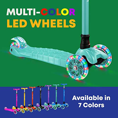 Kids Scooter – Children and Toddler 3 Wheel Kick Scooter – LED Wheel Lights Illuminate When Rolling Lifemaster - 6