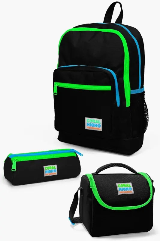 Kids Siyah 3’lü Okul Çanta Seti SET0123717-Siyah - 1