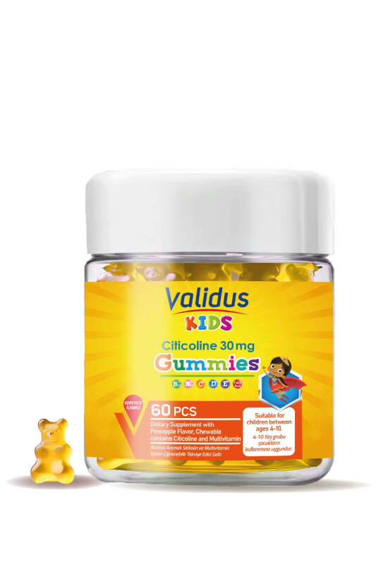 Kids Smart Cognizin Citicoline 60 Gummies - VALIDUS
