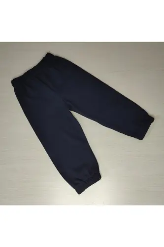 Kids Smoked Knitted Terry Seasonal Single Sweatpants-SMOKED 