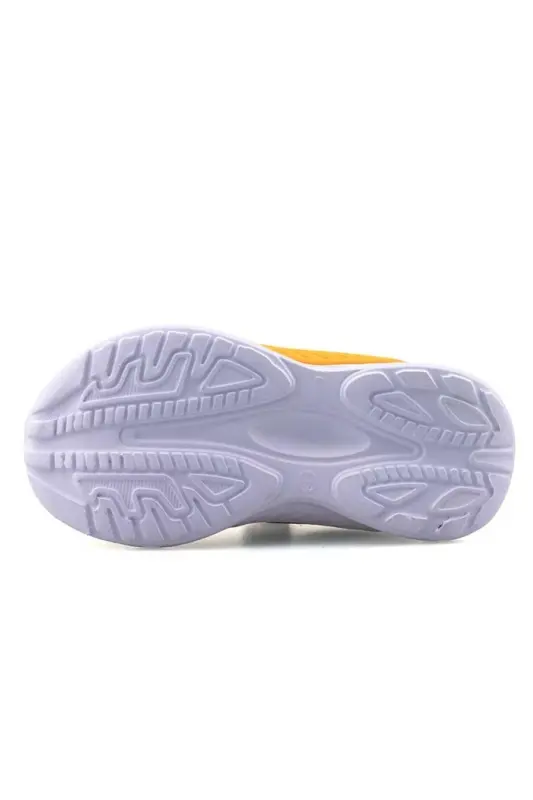 Kids' Sneakers | Orthopedic - Non-Slip - Lightweight & Comfortable | Velcro Closure | Daily & School Use - Black Orange Ice - 4