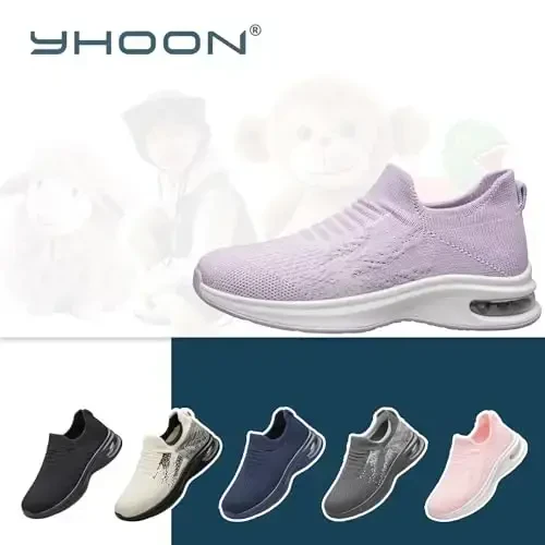 Kids Sock Shoes Boys Girls Sneakers Athletic Fitness Tennis Walking School Shoes for Toddler/Little Kid/Big Kid - 3