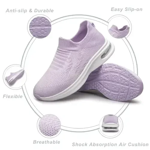 Kids Sock Shoes Boys Girls Sneakers Athletic Fitness Tennis Walking School Shoes for Toddler/Little Kid/Big Kid - 5