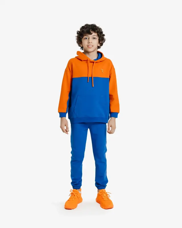 Kids' Sports Suit - BLUE / ORANGE - 7SABER