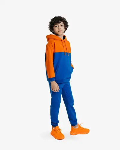 Kids' Sports Suit - BLUE / ORANGE - 3
