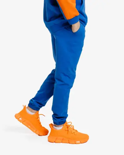 Kids' Sports Suit - BLUE / ORANGE - 12