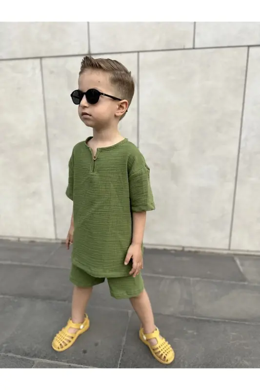 Kids Summer Bohemian Set-green - 3