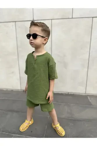 Kids Summer Bohemian Set-green - 3
