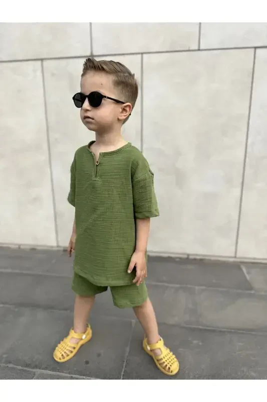 Kids Summer Bohemian Set-green - 3