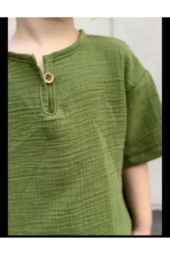 Kids Summer Bohemian Set-green - 7