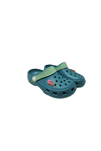 Kids Summer Green Accessory Flip-Flops - 8