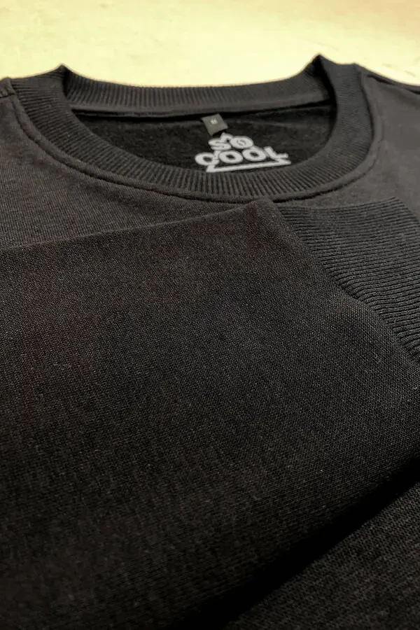 Kids Sweatshirt Positive Vibes Only Printed Black Sweat - 5