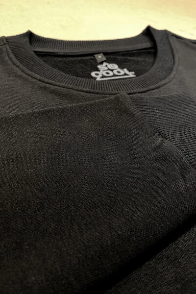 Kids Sweatshirt Positive Vibes Only Printed Black Sweat - SO COOL (1)