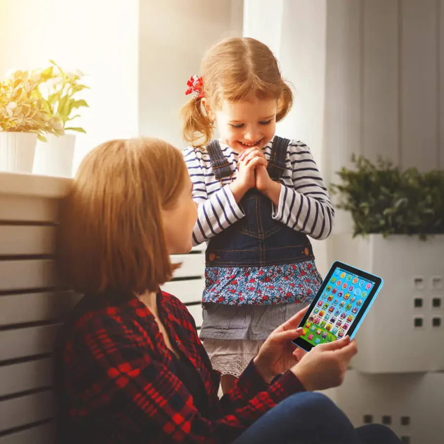 Kids Tablet Learning Pad Preschool Early Educational Tablet Pad Computer Educational Toy Birthday Gift for Kids Boys Girls, 7.28 in - 4