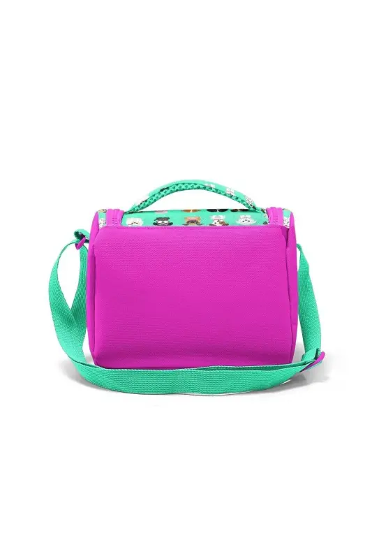 Kids Teal Neon Pink Dog Patterned 3-Piece School Bag Set SET0123465-Light green Pink - 6