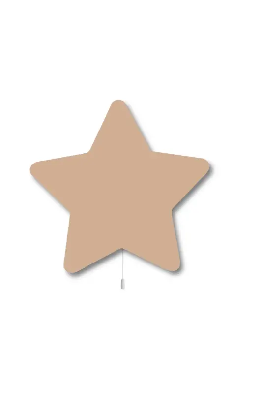 Kids Teen Bedroom Girl Boy Baby Wall Decor Star Lighting Models-Cappucino - 1