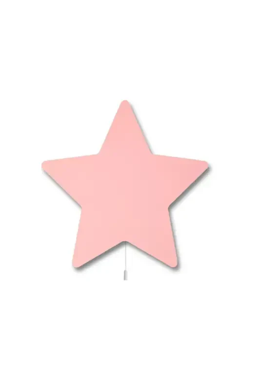 Kids Teen Bedroom Girl Boy Baby Wall Decor Star Lighting Models-Pink - 1