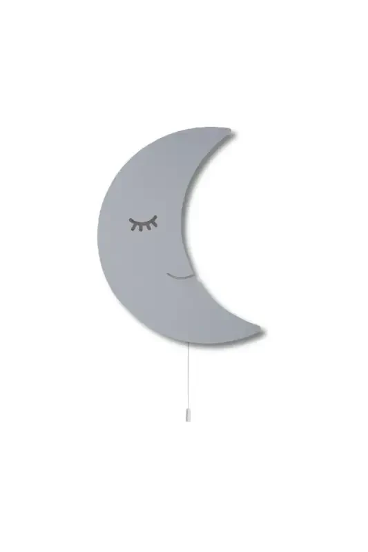 Kids Teen Bedroom Girl Boy Baby Wall Decoration Moon Lighting Models-Gray - 1
