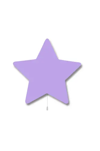 Kids Teen Bedroom Girl Boy Baby Wall Decoration Star Lighting Models - Lilac 
