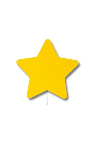 Kids Teens Bedroom Girl Boy Baby Wall Decor Star Lighting Models-Yellow 