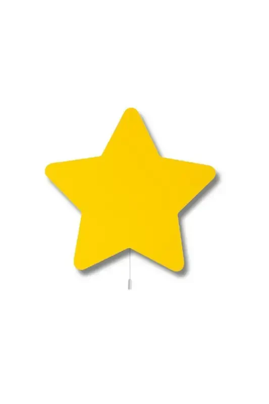 Kids Teens Bedroom Girl Boy Baby Wall Decor Star Lighting Models-Yellow - 1