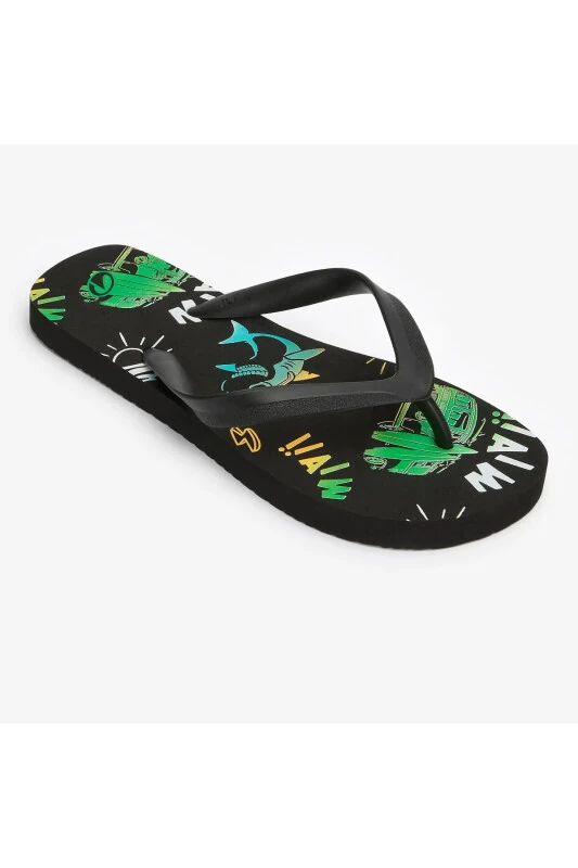 Kids Toe Separator Slippers - Black - 120 Vanlife - DECATHLON