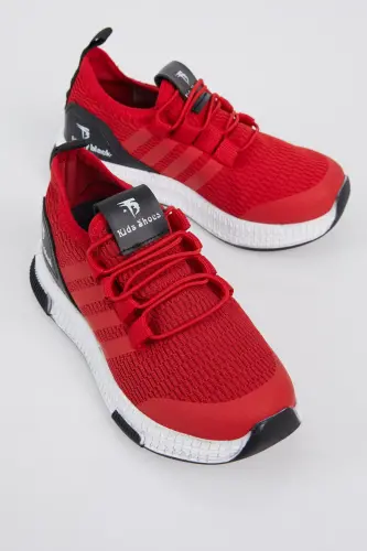 Kids Unisex Red Sports Shoes Tbqnt - 3