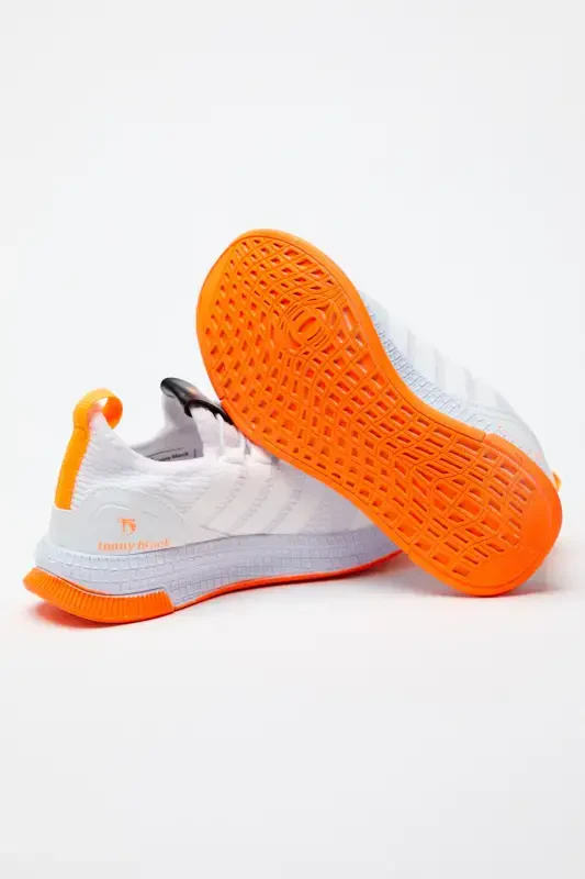 Kids Unisex White Orange Sneaker Tbqnt-White Orange - 3