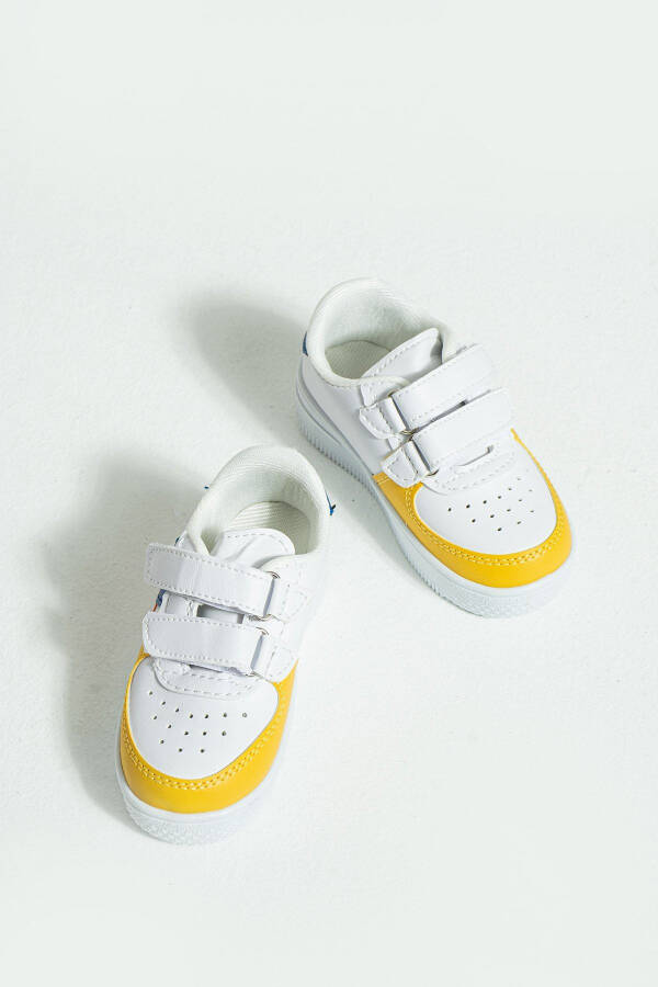 Kids Unisex Yellow Sneakers Velcro Sport Casual Children's Shoes - 7