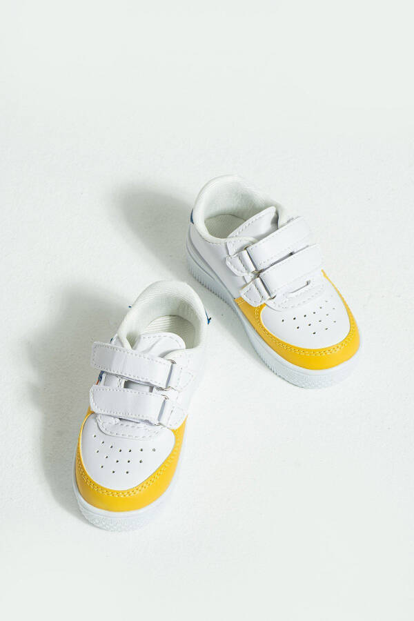 Kids Unisex Yellow Sneakers Velcro Sport Casual Children's Shoes - 3