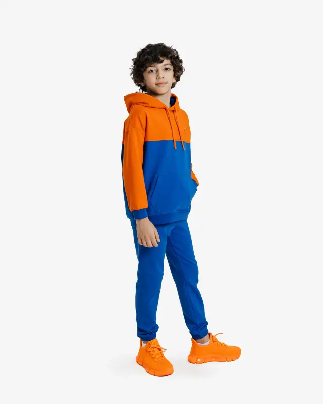 Kids's Sports Suit - СИНИЙ / ОРАНЖЕВЫЙ - 3