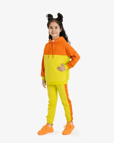 Kids's Sports Suit - ЖЁЛТЫЙ / ОРАНЖЕВЫЙ - 3