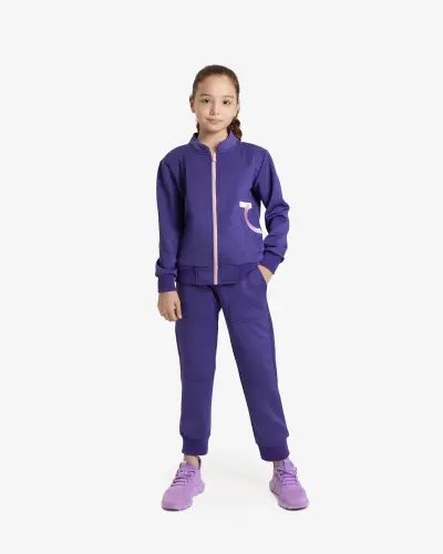 Kids's Sports Suit - VIOLET - 1
